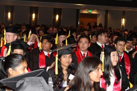 SoC students sit in attendance for the 2025 SoC commencement.